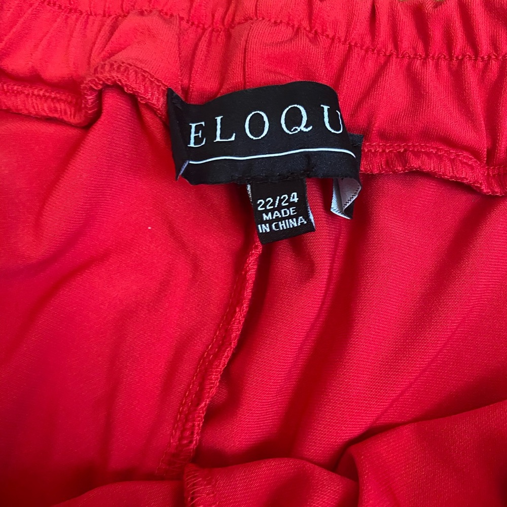 Worn Once For An Hour, Red Fun Party Pants - image 2